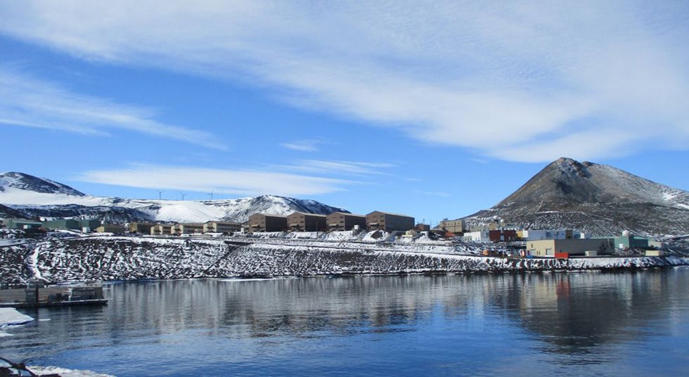 McMurdo research station in Antarctica.